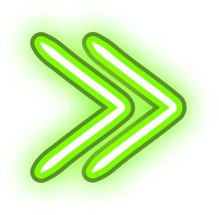 Green Neon Arrows